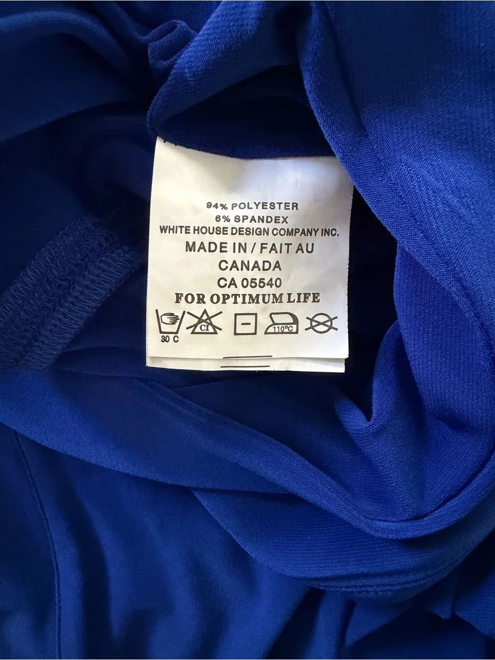 SYMPLI Solid Blue Slinky Stretch Pull On Straight Leg Casual Pants Size 8